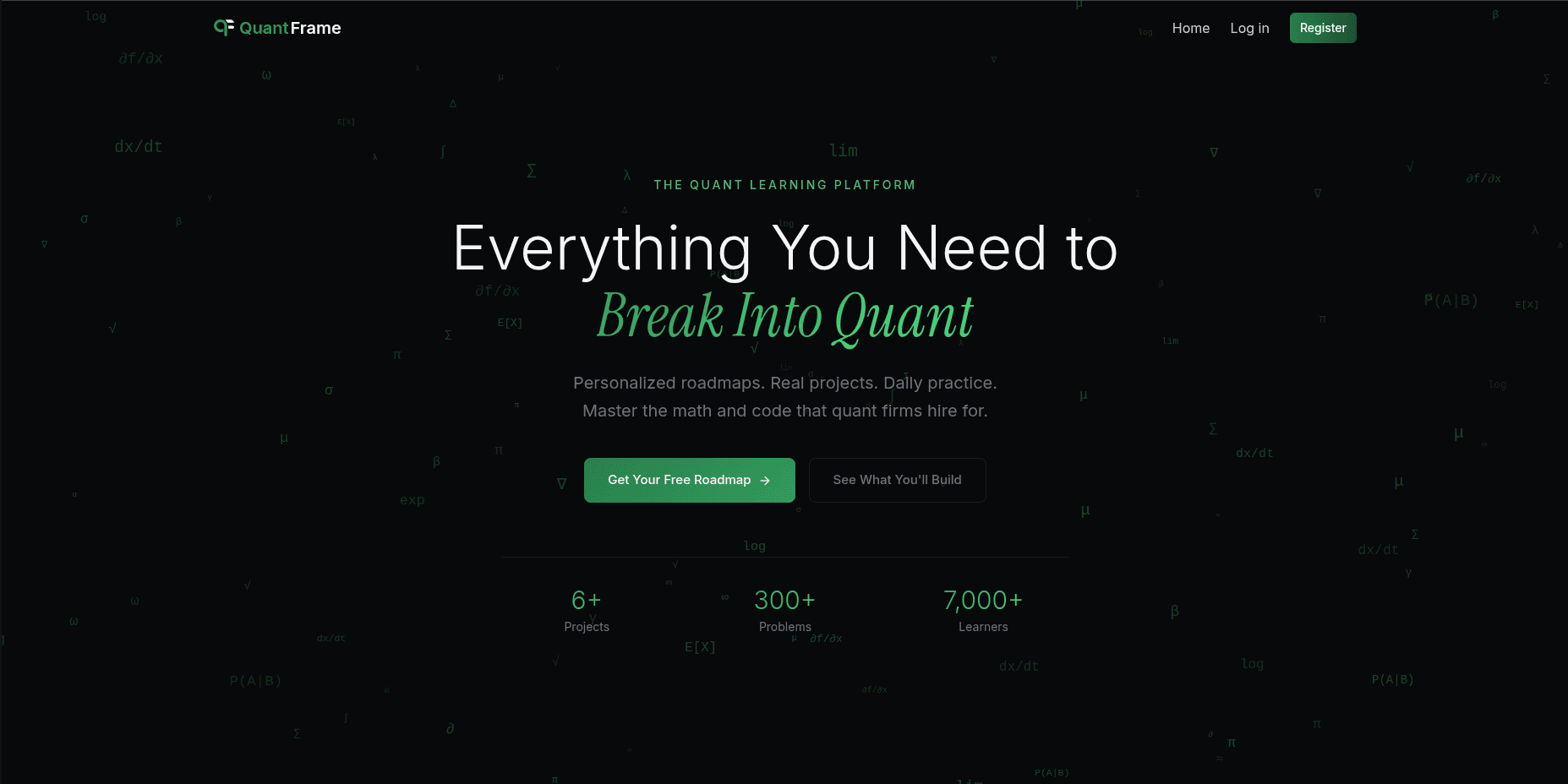 QuantFrame.io β Built with Build This Now